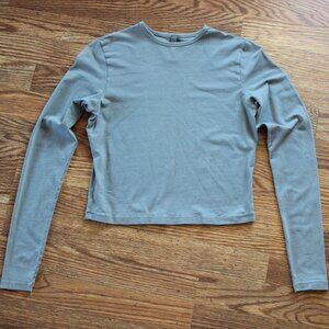 SKIMS Vintage Cropped Long Sleeve, Fog
